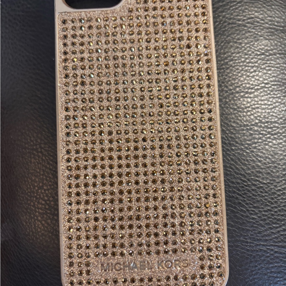 Michael Kors Sparkling Gold Phone Case